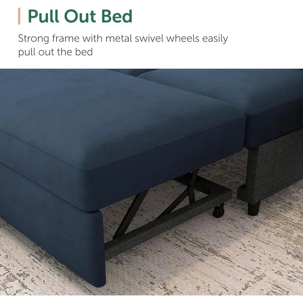 U-Shaped Sectional Sleeper Sofa