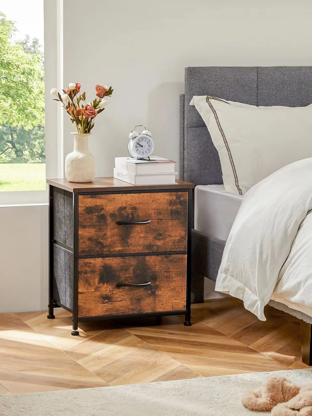 Cozy Corner Nightstand — Bedside Storage Chest