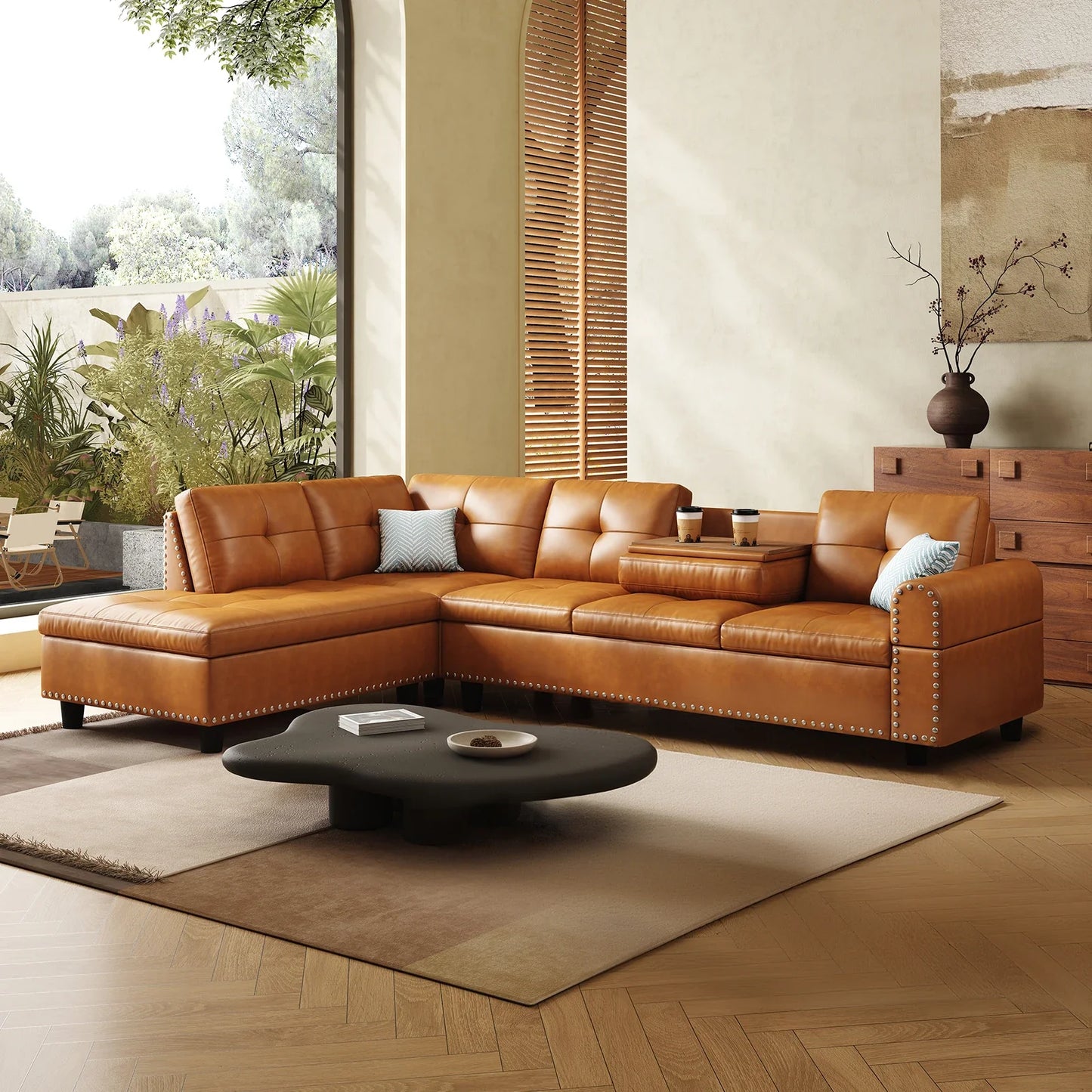 Sectional Sofa with Chaise Lounge