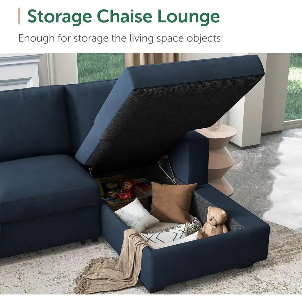 U-Shaped Sectional Sleeper Sofa