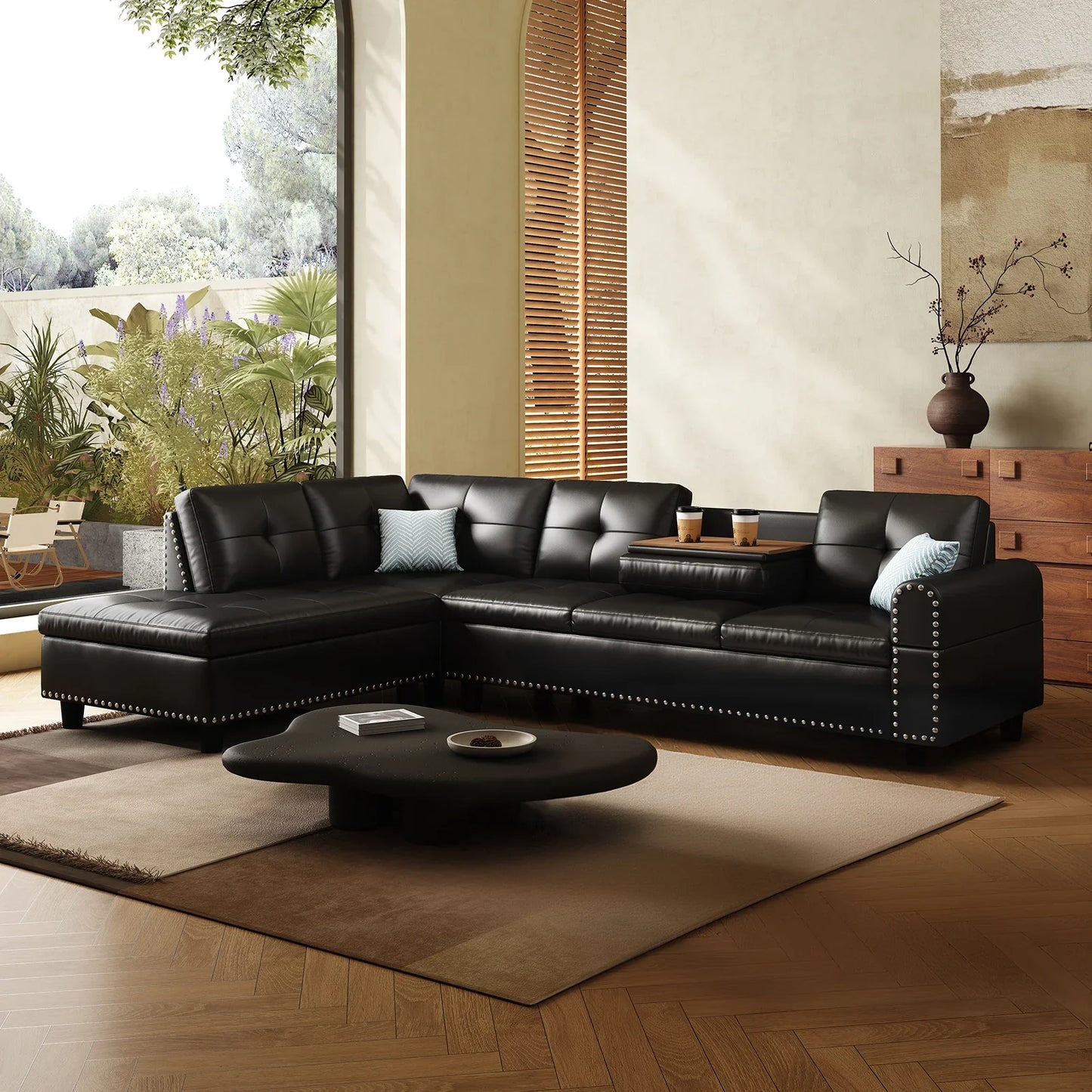 Sectional Sofa with Chaise Lounge