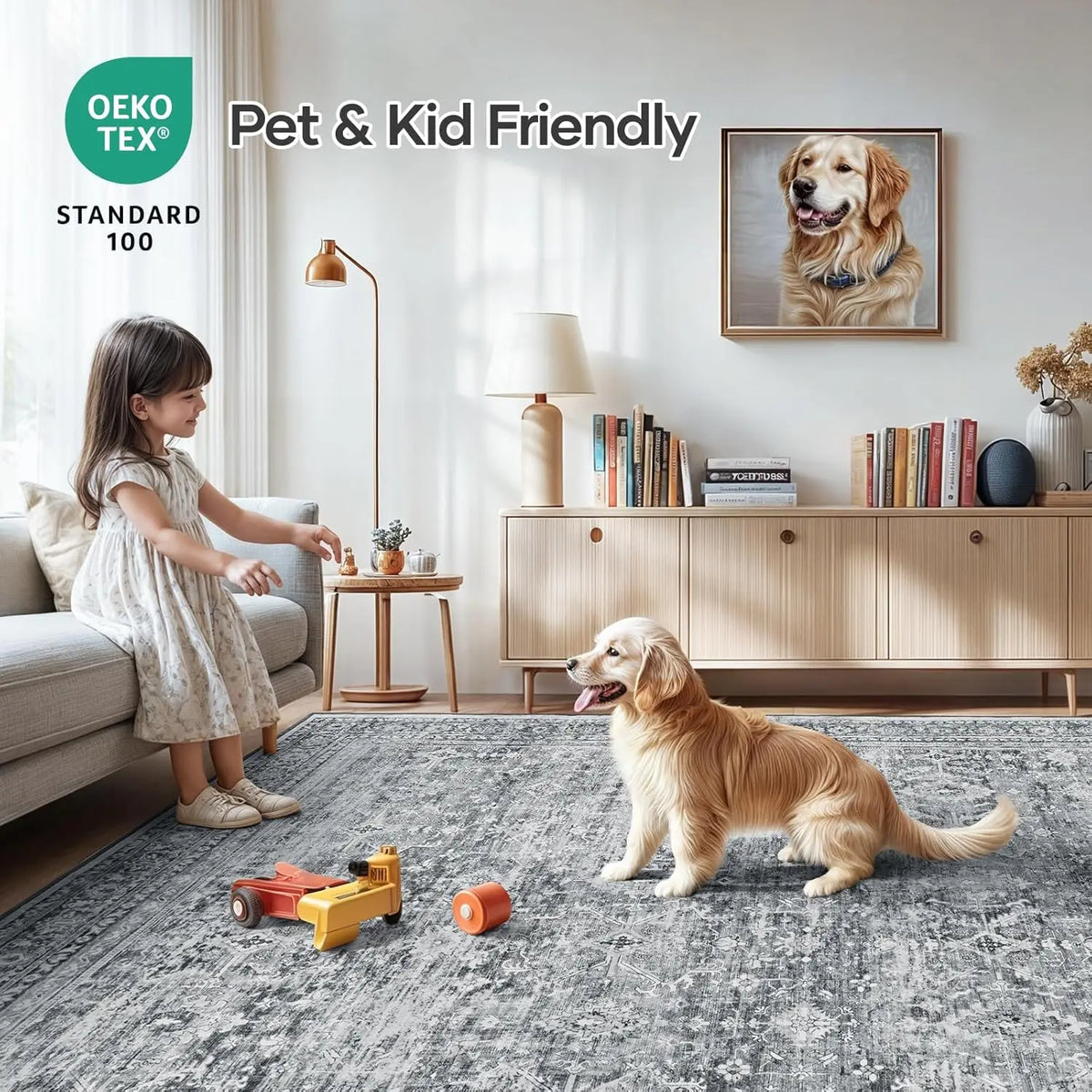 Washable Non-Slip Area Rug